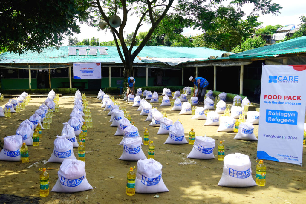 Food Pack Distribution Footage